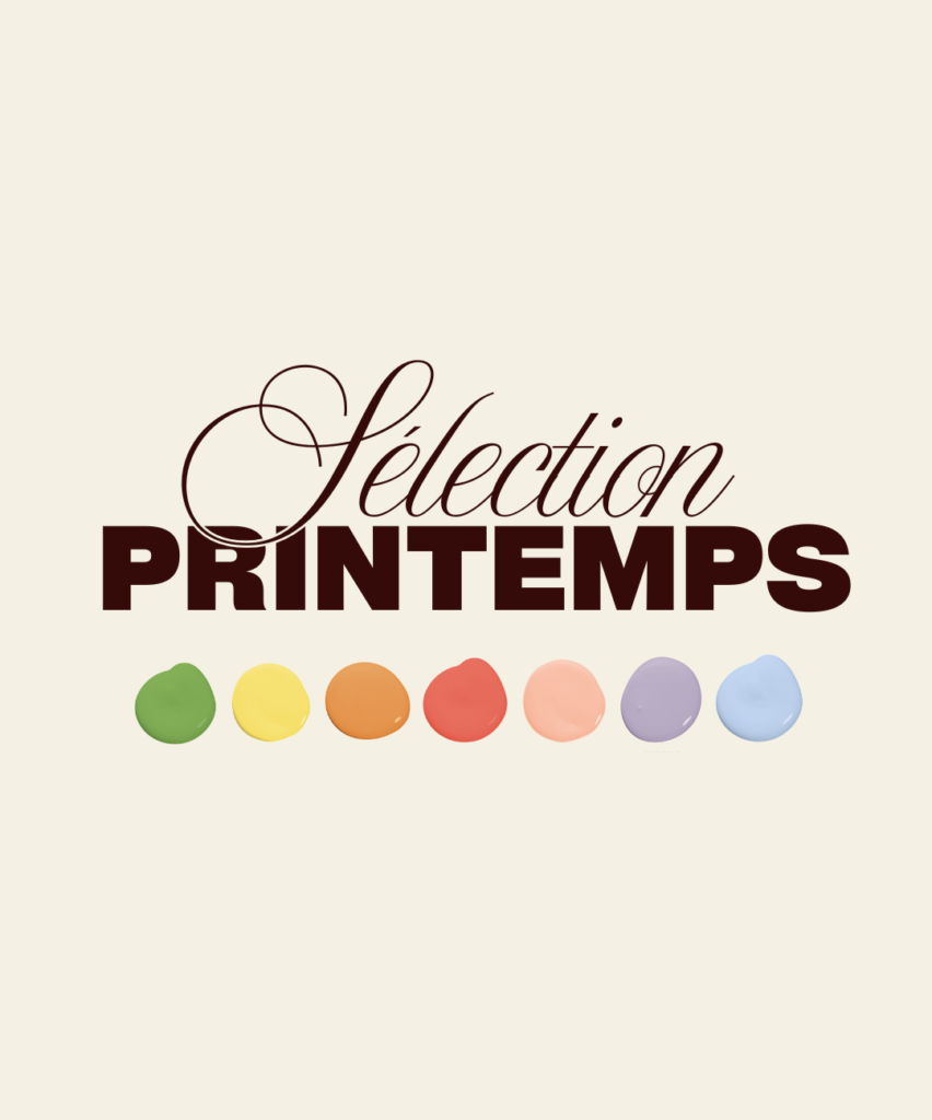 Sélection printemps : vert, jaune, orange, corail, rose, violet, bleu