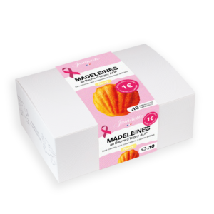 Boîte de madeleines Biscuiterie Jeannette, édition Octobre Rose