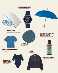 Sélection automne 2026 : produits made in France teintes bleu