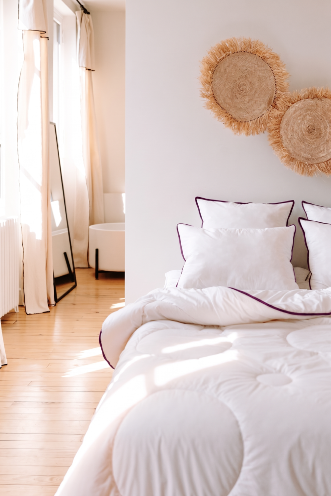 Couette Sénane Loulenn, coloris Prune enveloppante